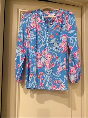 Lilly Pulitzer Elsa Top in Bahamian Rhapsody print NWT